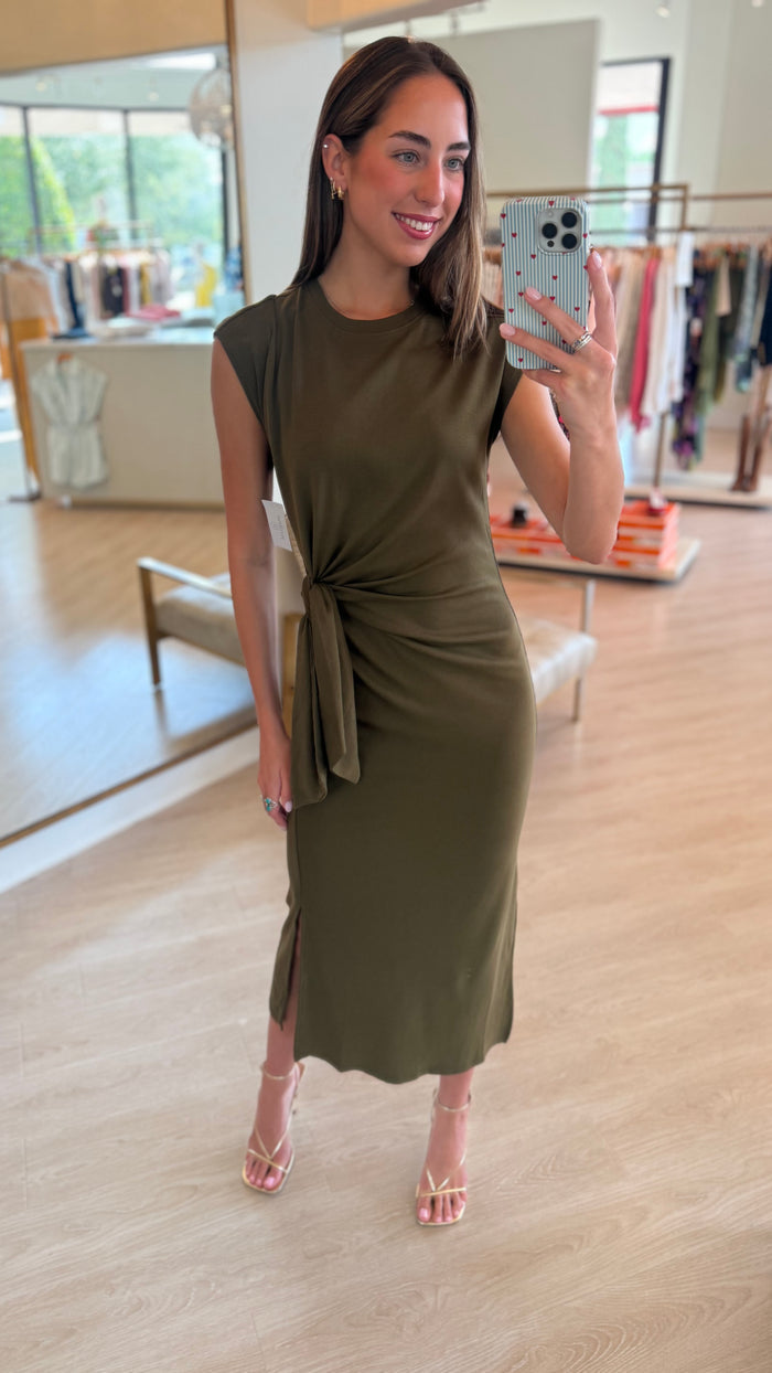 Ma115 Green Tee Shirt Dress