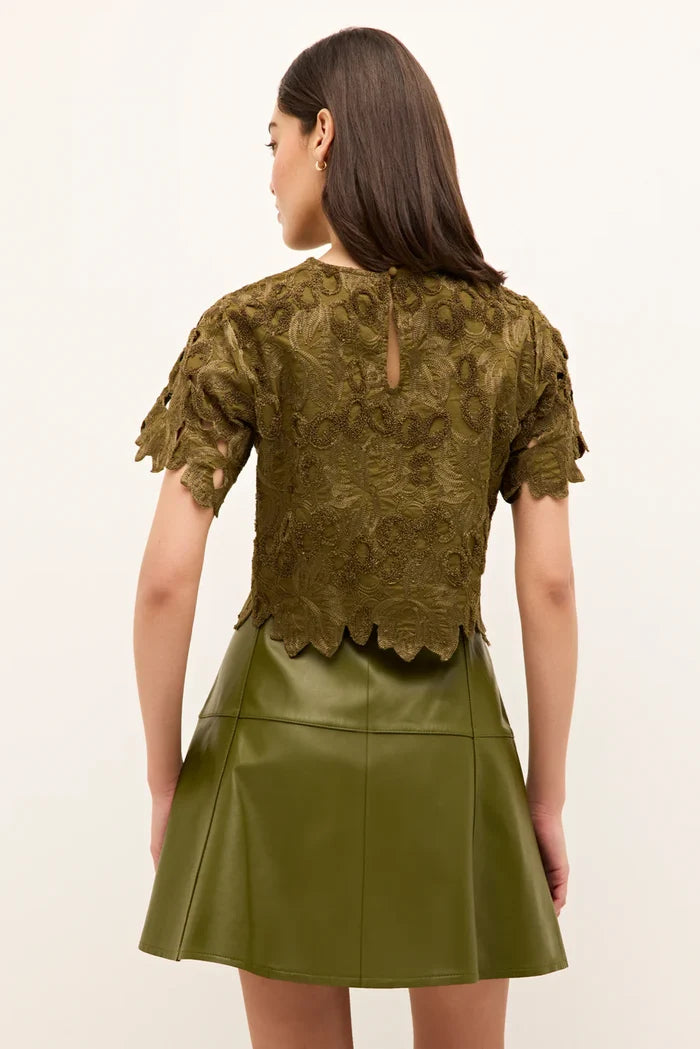 Ma3c3b Marie Oliver Juniper Green Mini Skirt