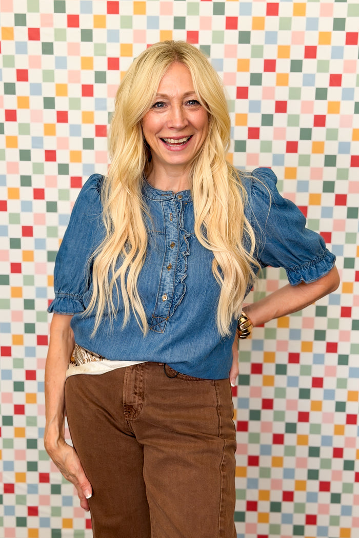 Making It Work With Denim Blouse