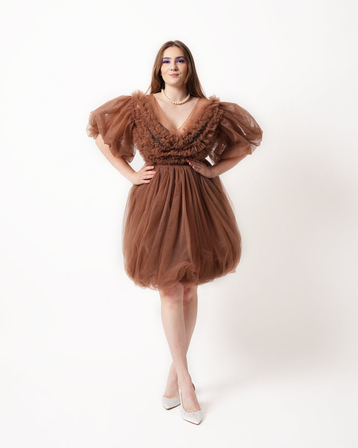 Mari Tulle Baby Doll Dress - Dimaz