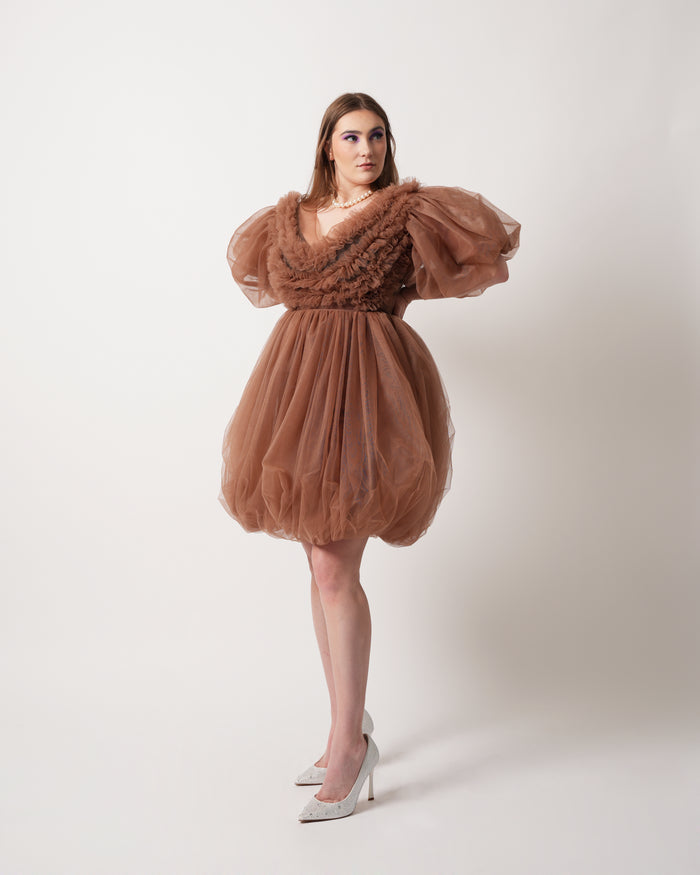 Mari Tulle Baby Doll Dress - Dimaz