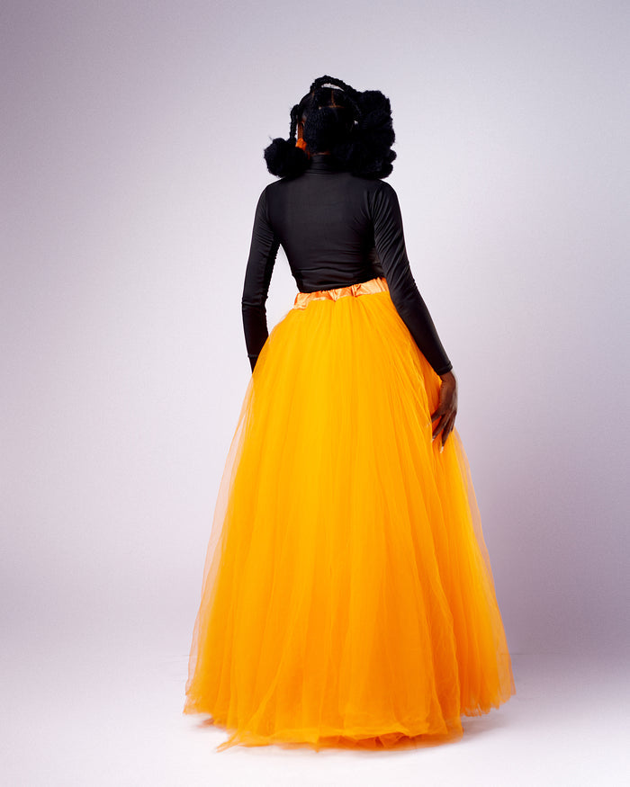Mellow Drama Skirt - Layered Tulle Maxi Skirt - Dimaz