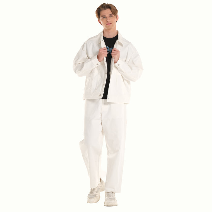 MENS DENIM JACKET IN JET STREAM