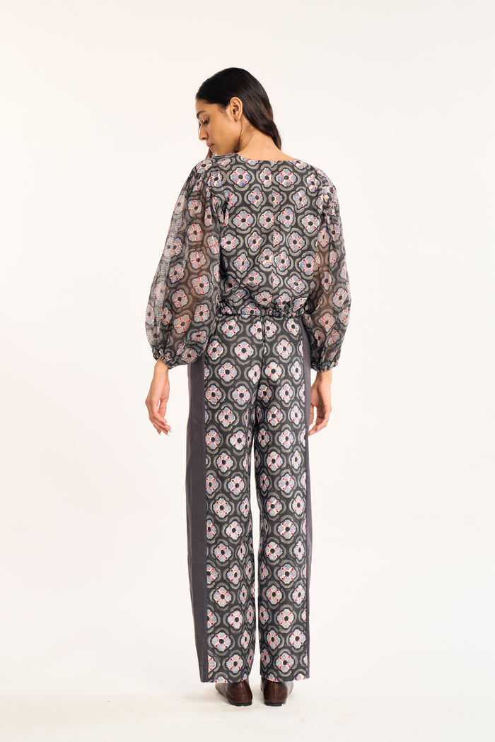 MESA PANTS | CHARCOAL BOTANICA