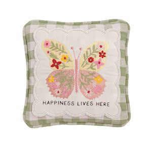 Mini Floral Embroidered Pillows