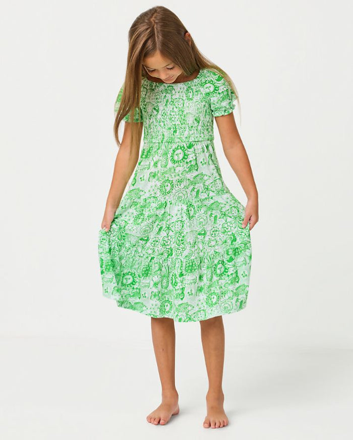 MINI JILLY SLEEVED MIDI DRESS