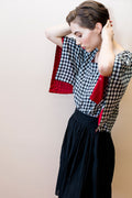 MIRA TOP | BLACK & WHITE CHEX