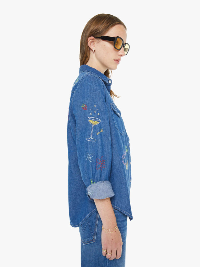 Mo21126 Reservations Required Denim Button Down