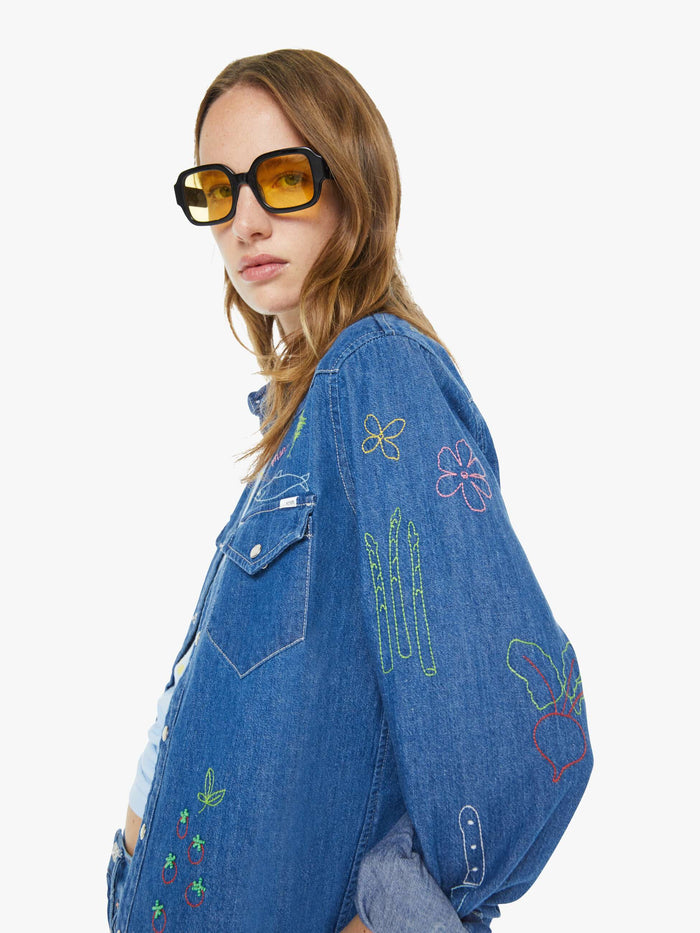 Mo21126 Reservations Required Denim Button Down