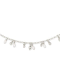 Mollie Choker Necklace in Rhodium White Pearl