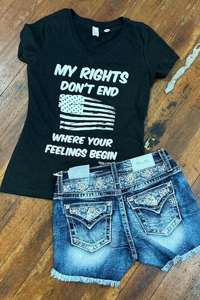My Rights T-Shirt-Graphic Tee-Gallop 'n Glitz-Gallop 'n Glitz- Women's Western Wear Boutique, Located in Grants Pass, Oregon