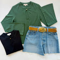 Na11602 Garden Green Keyhole Top