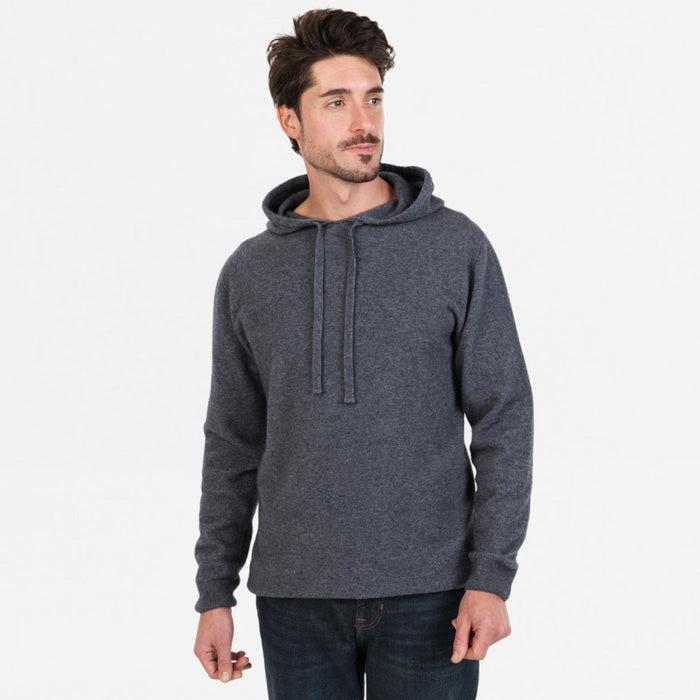 Native World - Men's Merino & Possum Hoodie (NB436) Sky