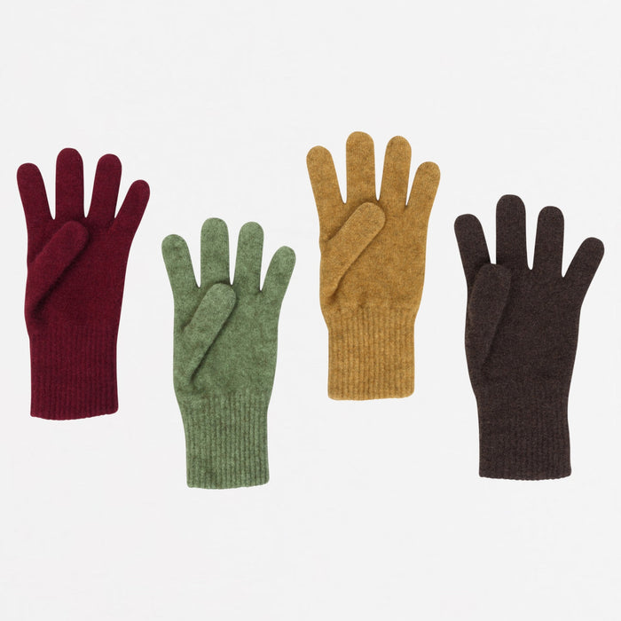 From left to right: Cherry, Marigold, Pistachio and Cocoa.