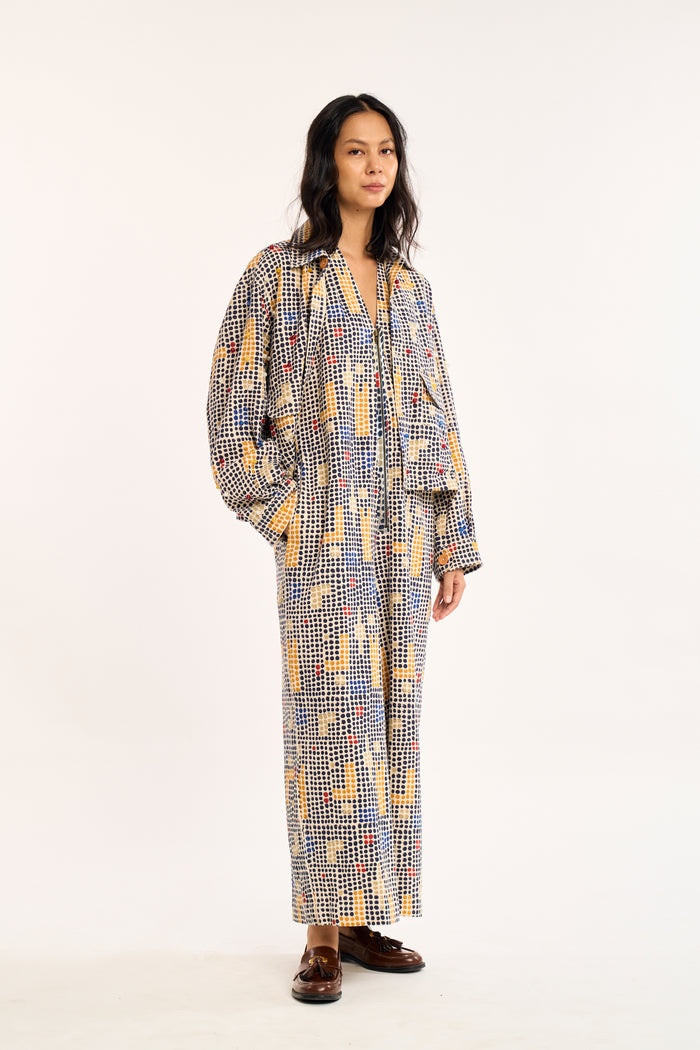 NINA JUMPSUIT | TIC TAC PRINT