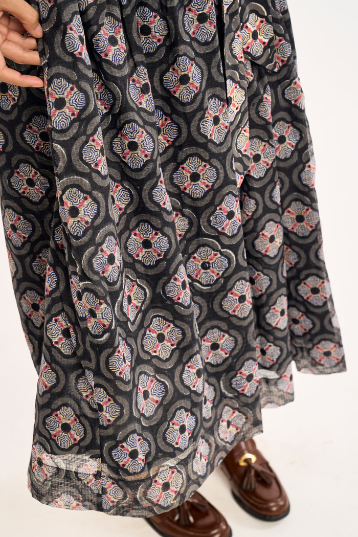 NOA DRESS | CHARCOAL BOTANICA
