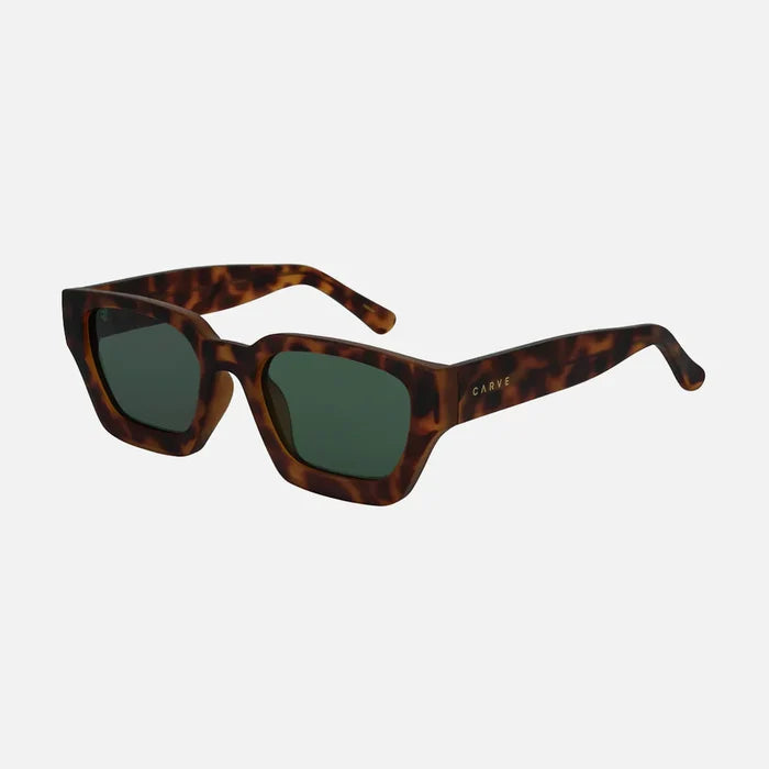 Nova - Matte Dark Honey Tort with Green Lens