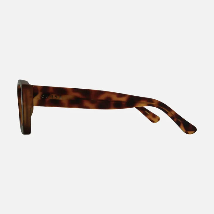 Nova - Matte Dark Honey Tort with Green Lens