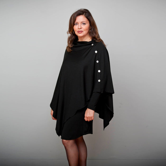Black OBR Merino - 5 Button Wrap (2033)