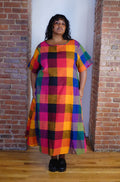 OCTOBER FLARE DRESS | MULTI CHEX