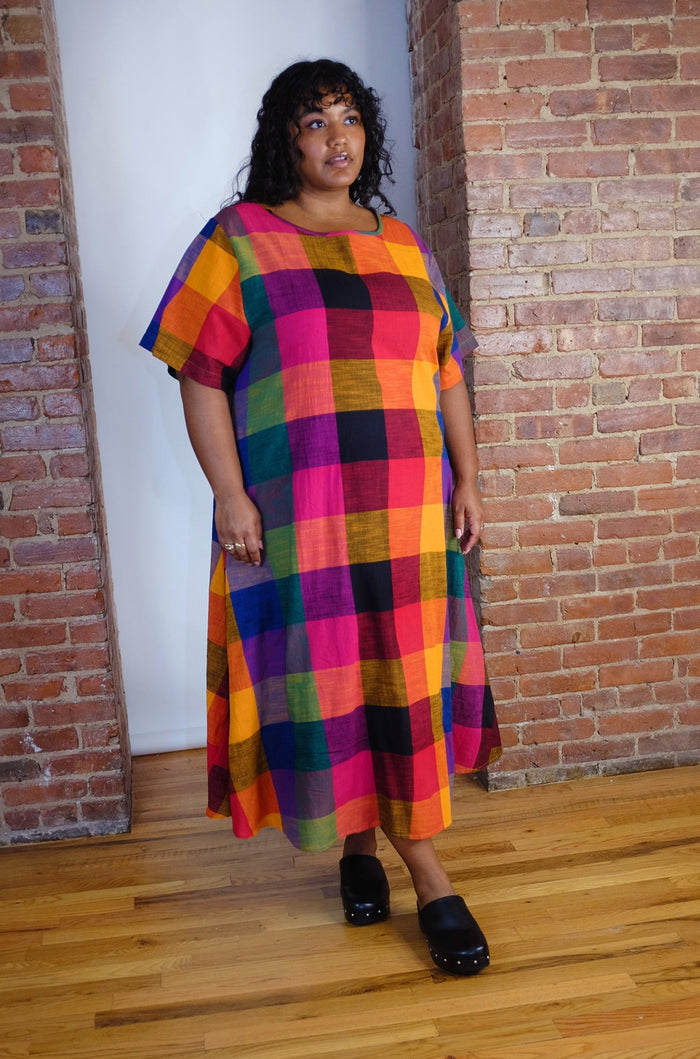 OCTOBER FLARE DRESS | MULTI CHEX