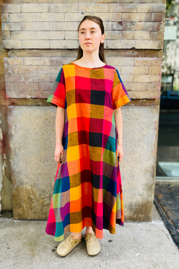 OCTOBER FLARE DRESS | MULTI CHEX