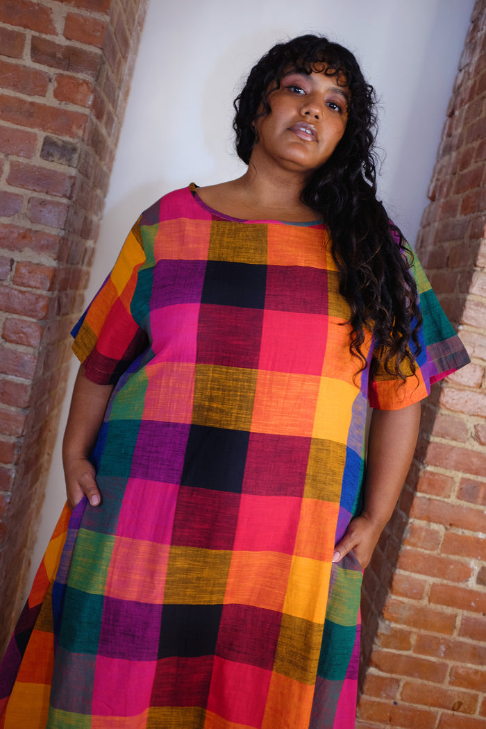 OCTOBER FLARE DRESS | MULTI CHEX