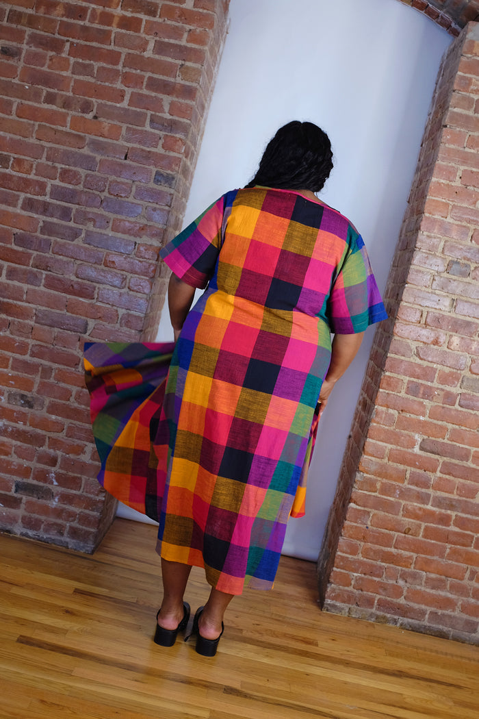 OCTOBER FLARE DRESS | MULTI CHEX