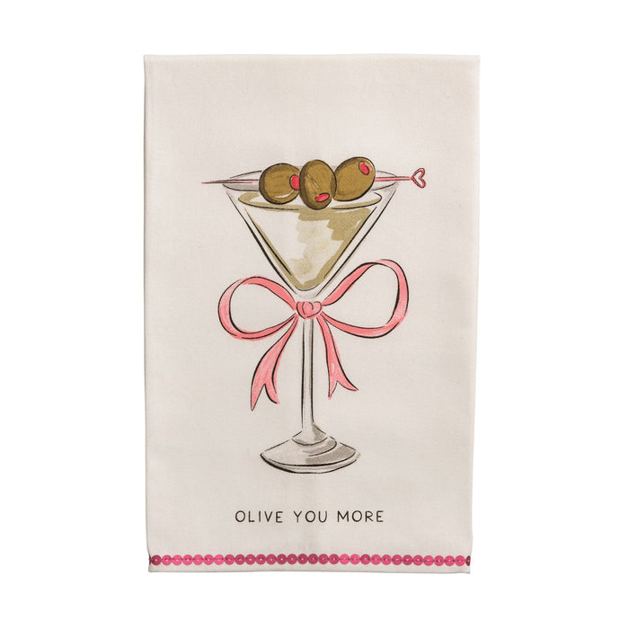 Olive You Sequin Towel