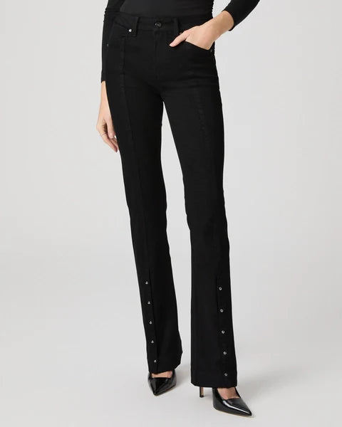 Pa2139 Black Bootcut with Snap Hem