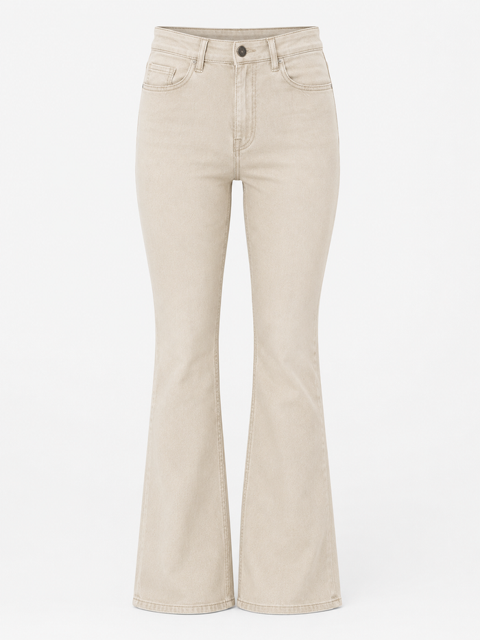 Perfect beige bootcut denim