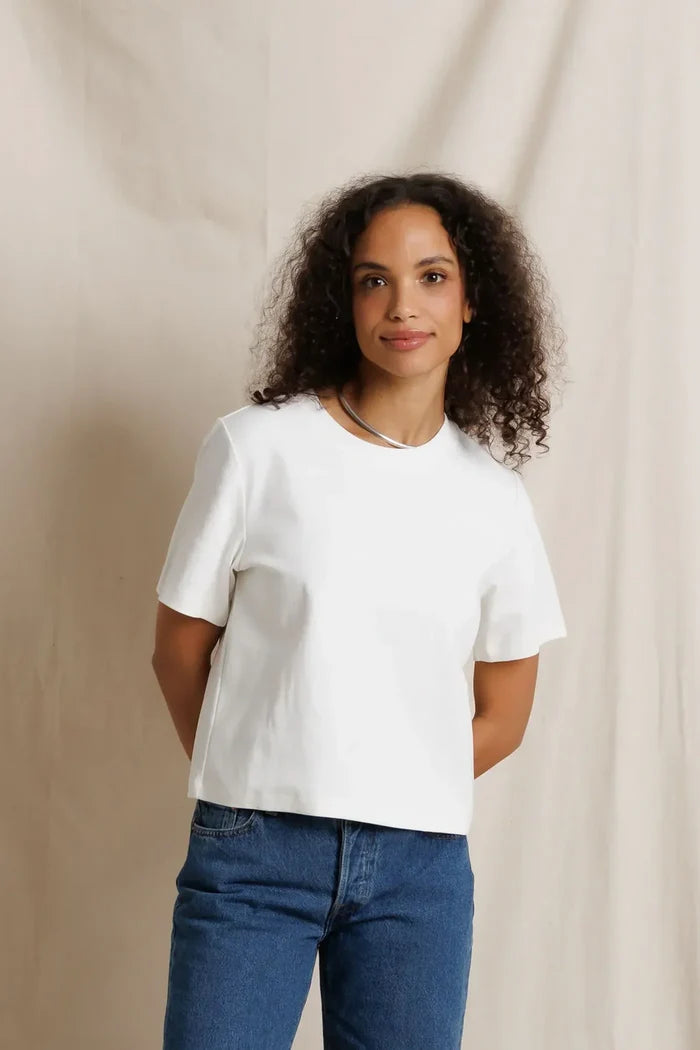 Pet395 White Crew Tee