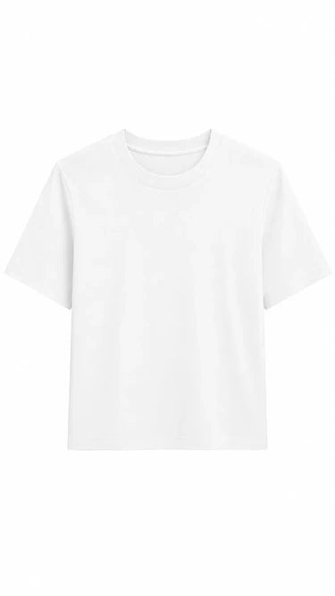 Pet395 White Crew Tee