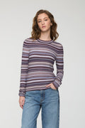 Pi61094 Purple Stripe Tee
