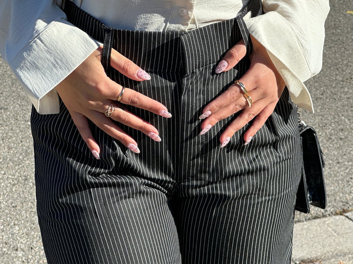 Pinstriped Trousers