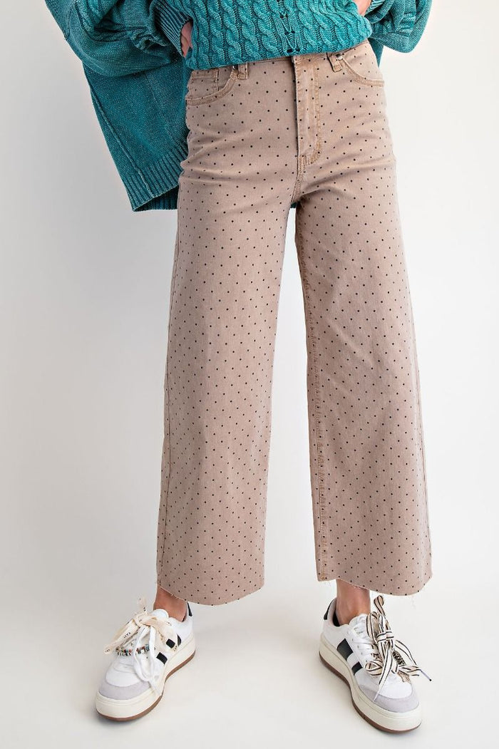 POLKA DOT PANTS, LATTE