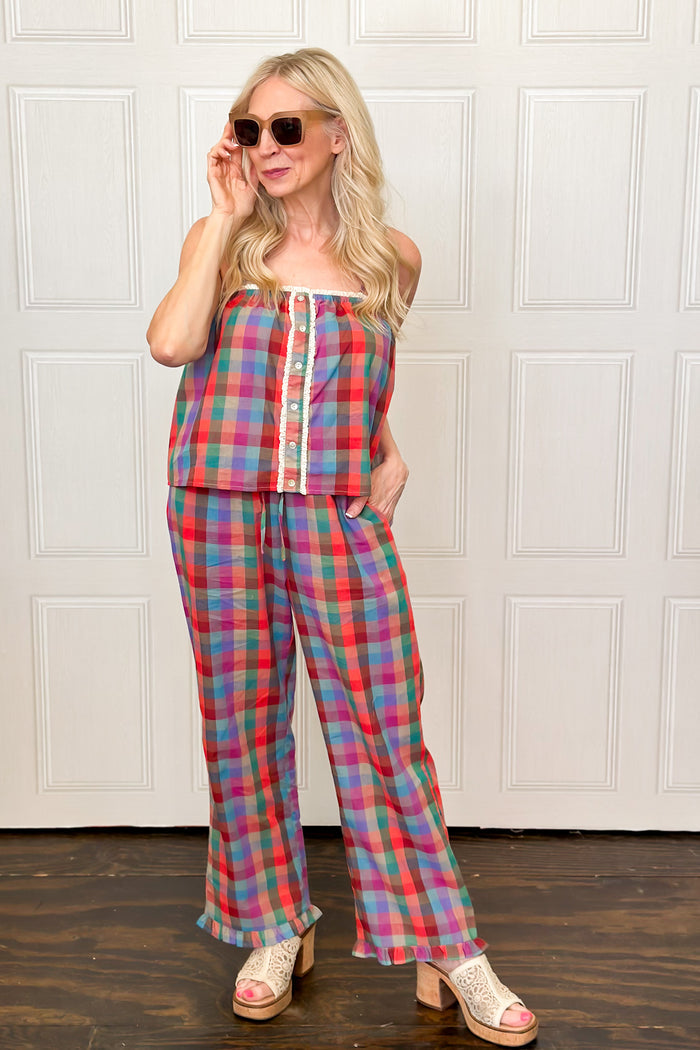 Purely Plaid Pant Set