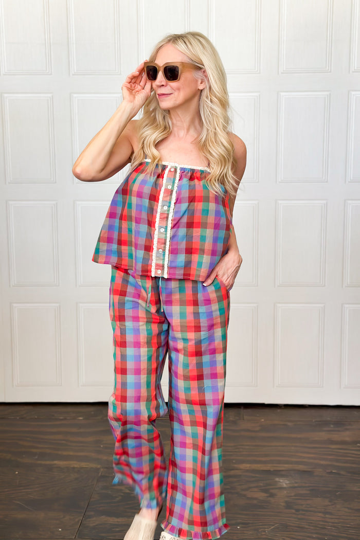 Purely Plaid Pant Set