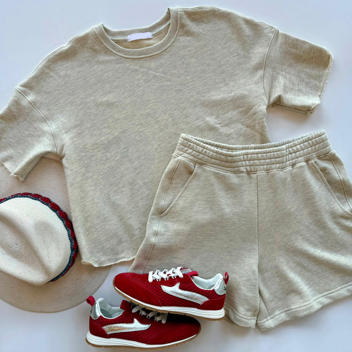 Pwtbar Heather Grey Shorts