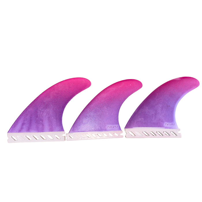 Quilha Pavani Triquilha Encaixe Future Fins - Degradê Rosa