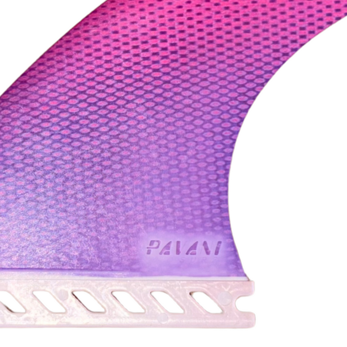 Quilha Pavani Triquilha Encaixe Future Fins - Degradê Rosa