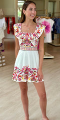 Raa3008 Ramy Brook Embroidered Flutter Dress