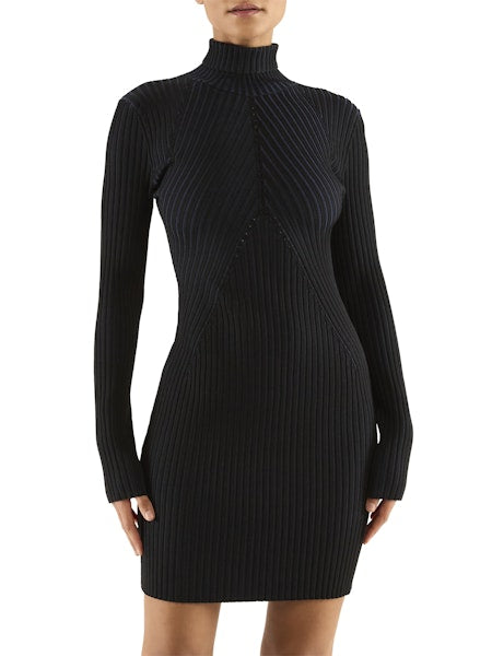 Raa7003 Ramy Brook Navy Sweaterdress