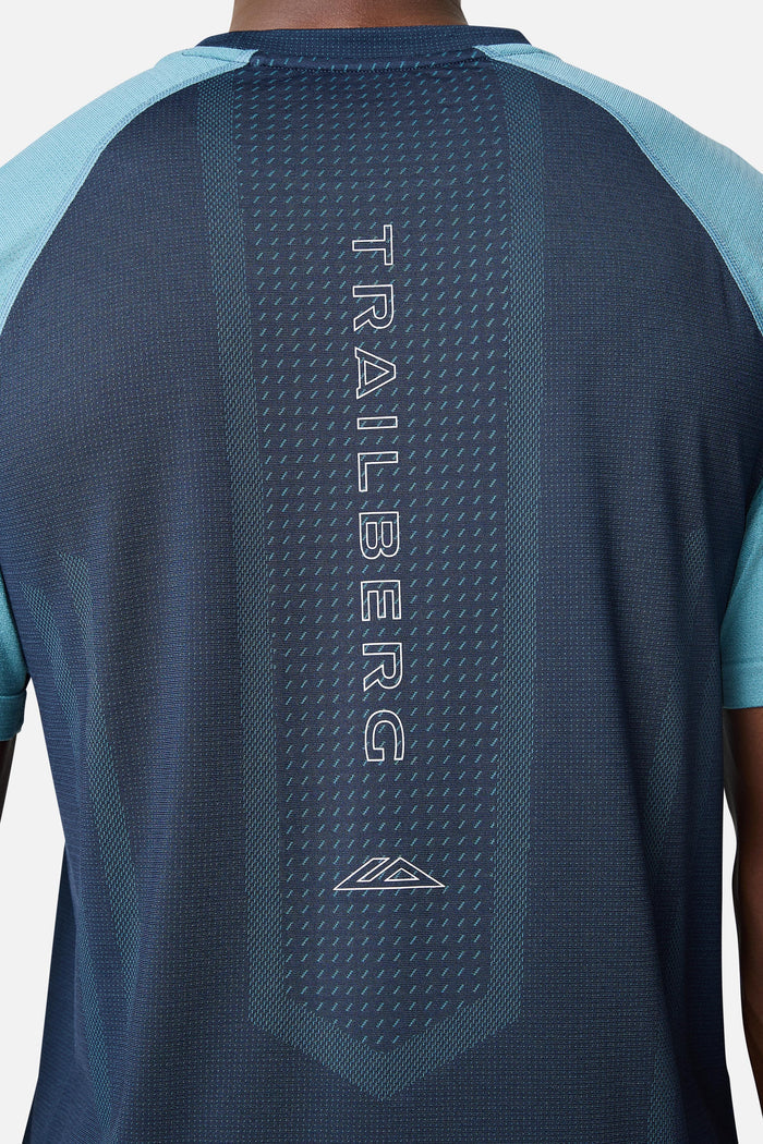Rapid Dash Seamless Tee - Storm Blue/Polar Breeze