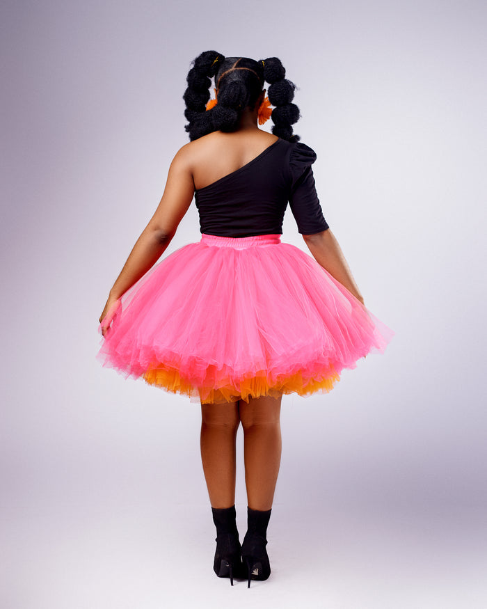 Raya Skirt - Two-Colored Tulle Skirt - Dimaz
