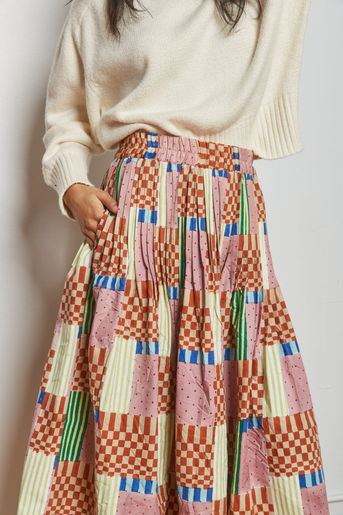 RHYTHEM SKIRT | CHECK MATE