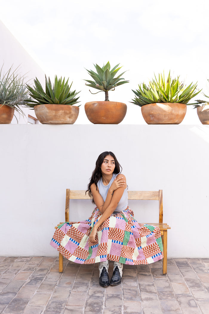 RHYTHEM SKIRT | CHECK MATE