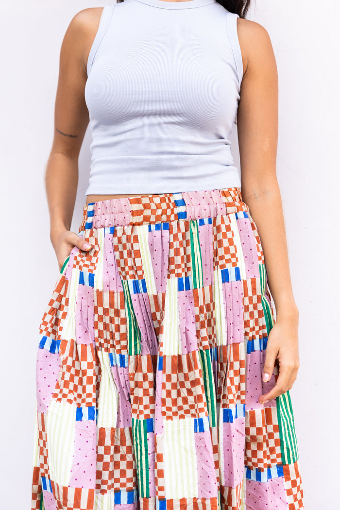 RHYTHEM SKIRT | CHECK MATE