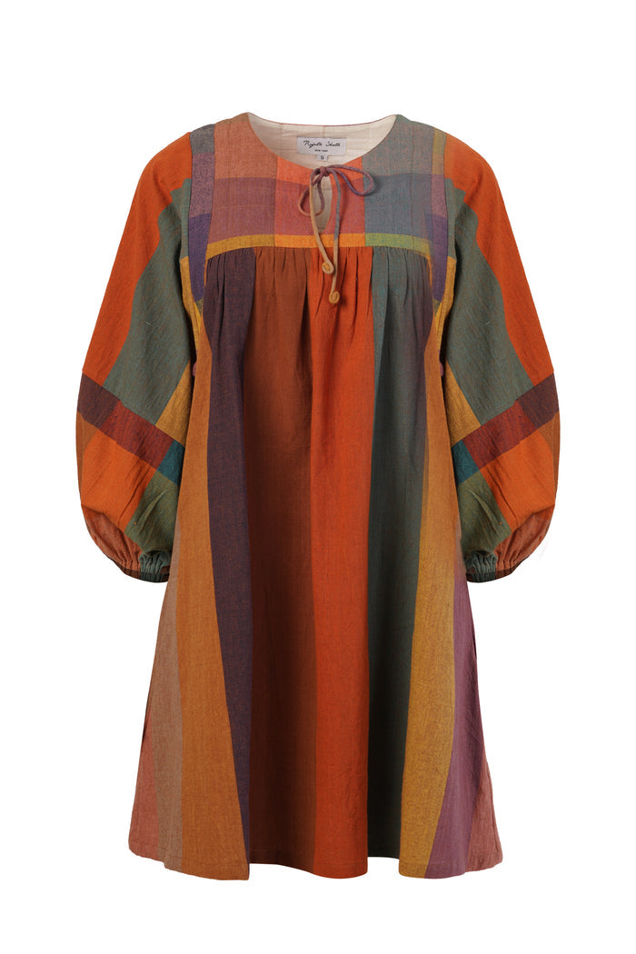 RORY DRESS | CONFETTI CHEX X STRIPES