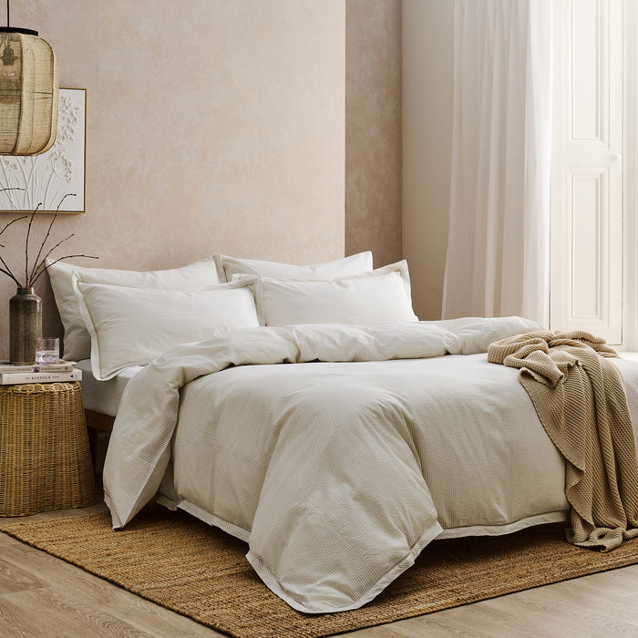 Seersucker Stripe Duvet Set